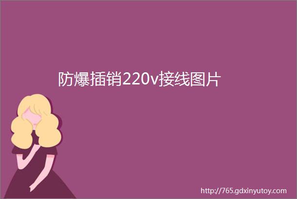 防爆插销220v接线图片