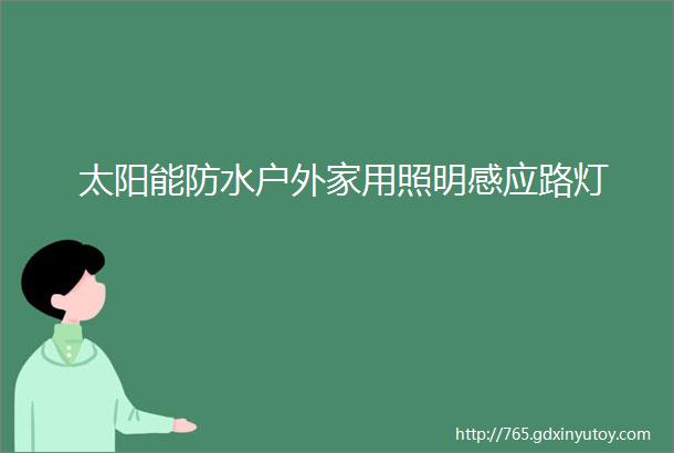 太阳能防水户外家用照明感应路灯