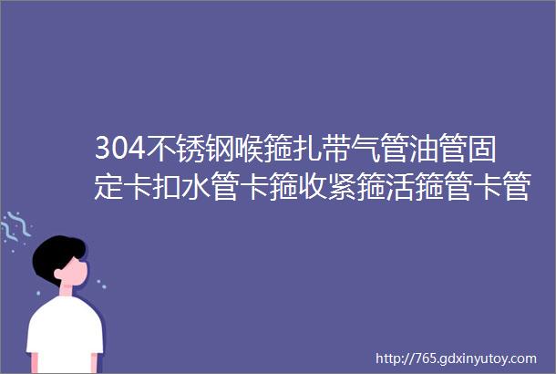 304不锈钢喉箍扎带气管油管固定卡扣水管卡箍收紧箍活箍管卡管夹